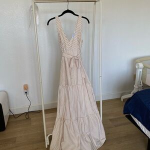 Striped Petal + Pup Maxi Dress